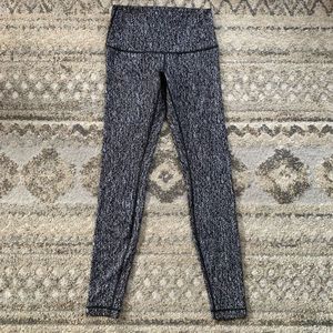 Lululemon High Times Luon Suited Jacquard Black White 8